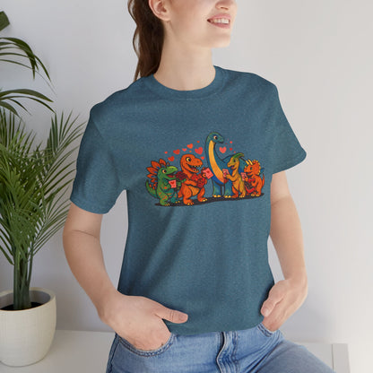 Dinosaur Valentines T-Shirt – Cute Dino Valentine’s Day Tee