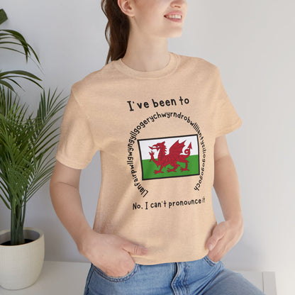 Llanfairpwllgwyngyllgogerychwyrndrobwllllantysiliogogogoch T-Shirt – Funny Wales Travel Merch