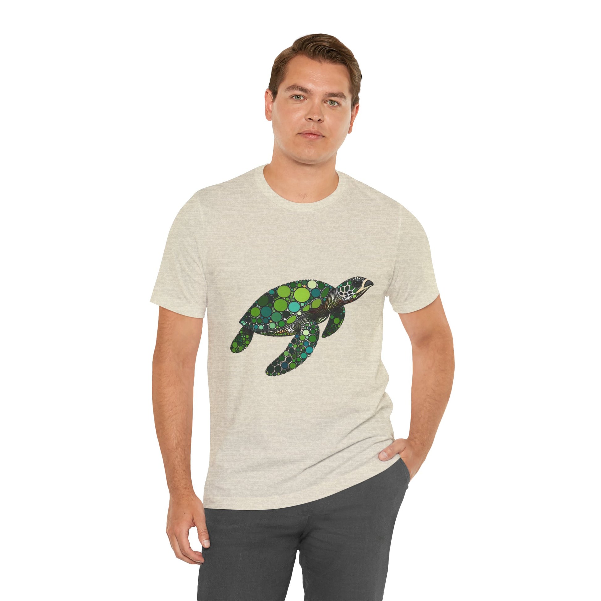Geometric Sea Turtle T-Shirt – Eco Ocean Vibes Graphic Tee - WhimSpin - https://whimspin.com
