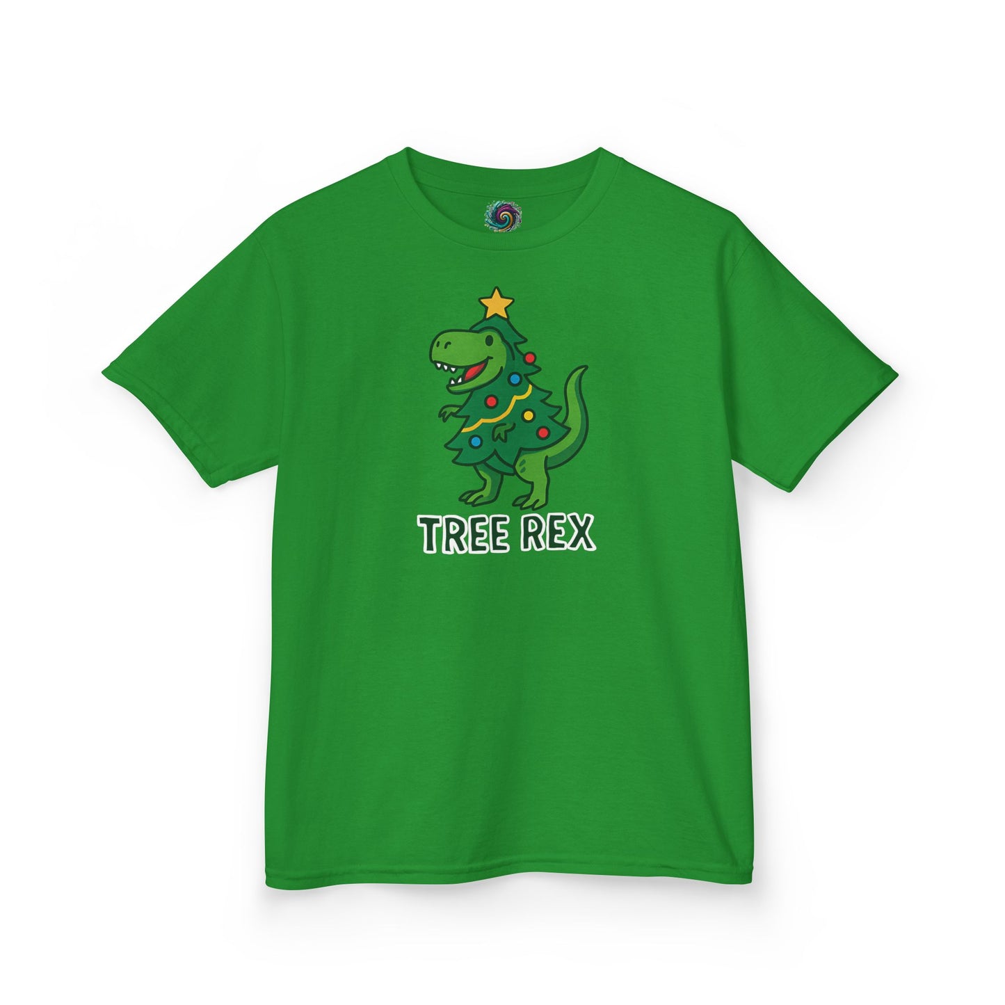 Tree Rex Kids’ Christmas T-Shirt – Cute Dino Holiday Tee
