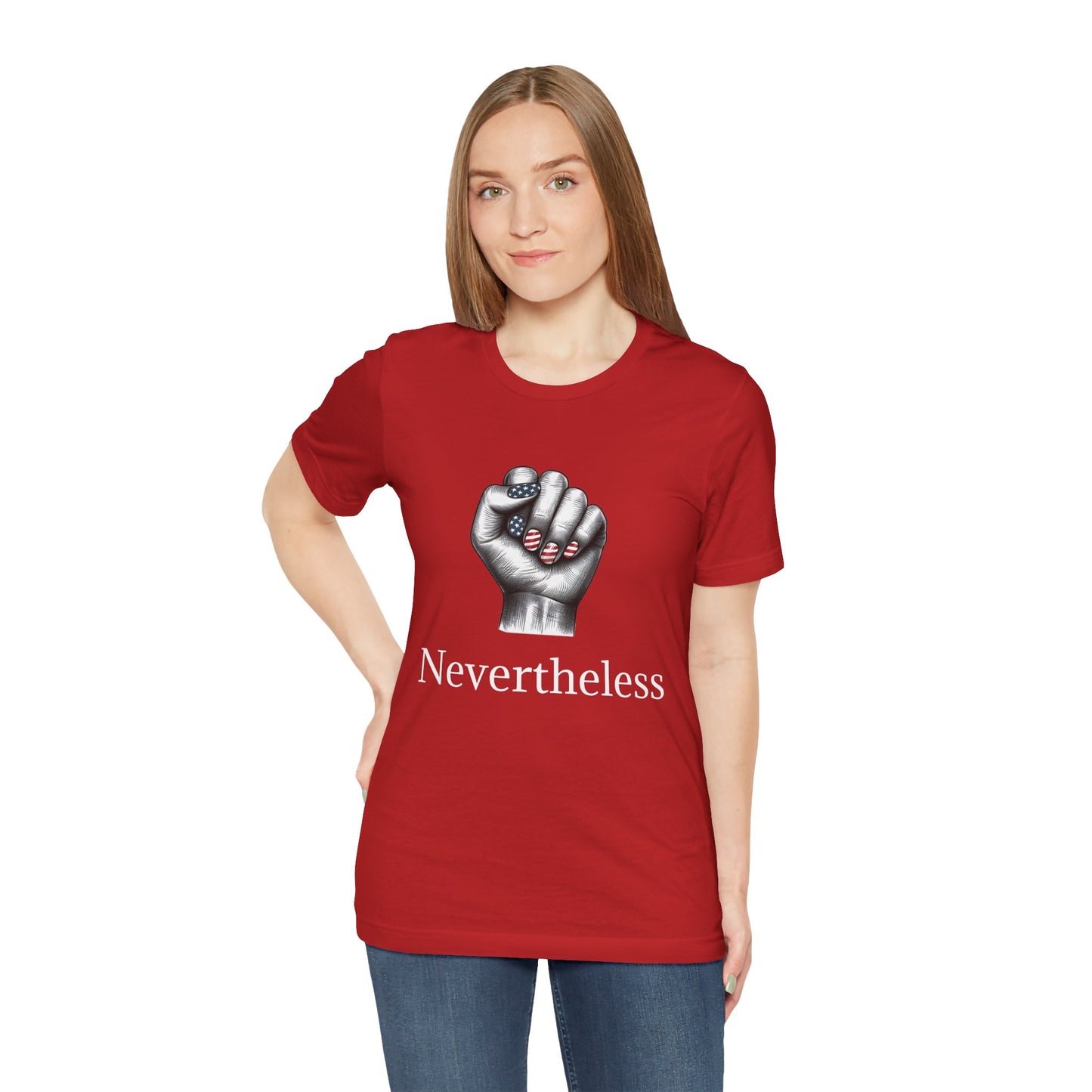 Nevertheless Feminist T-Shirt – Resist Fist Graphic Protest Tee