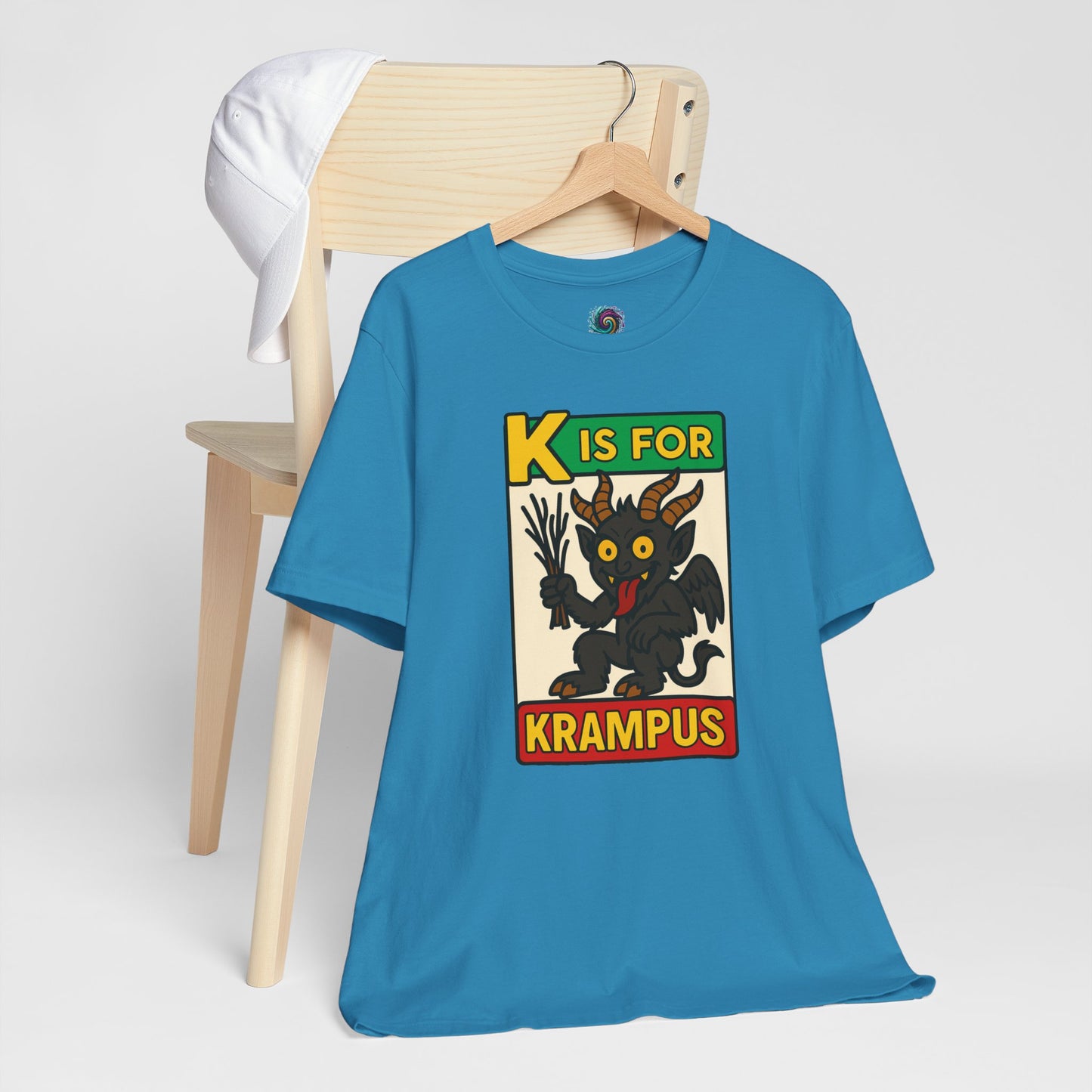 Krampus Alphabet Tee - "K is for Krampus" Holiday Graphic T-Shirt