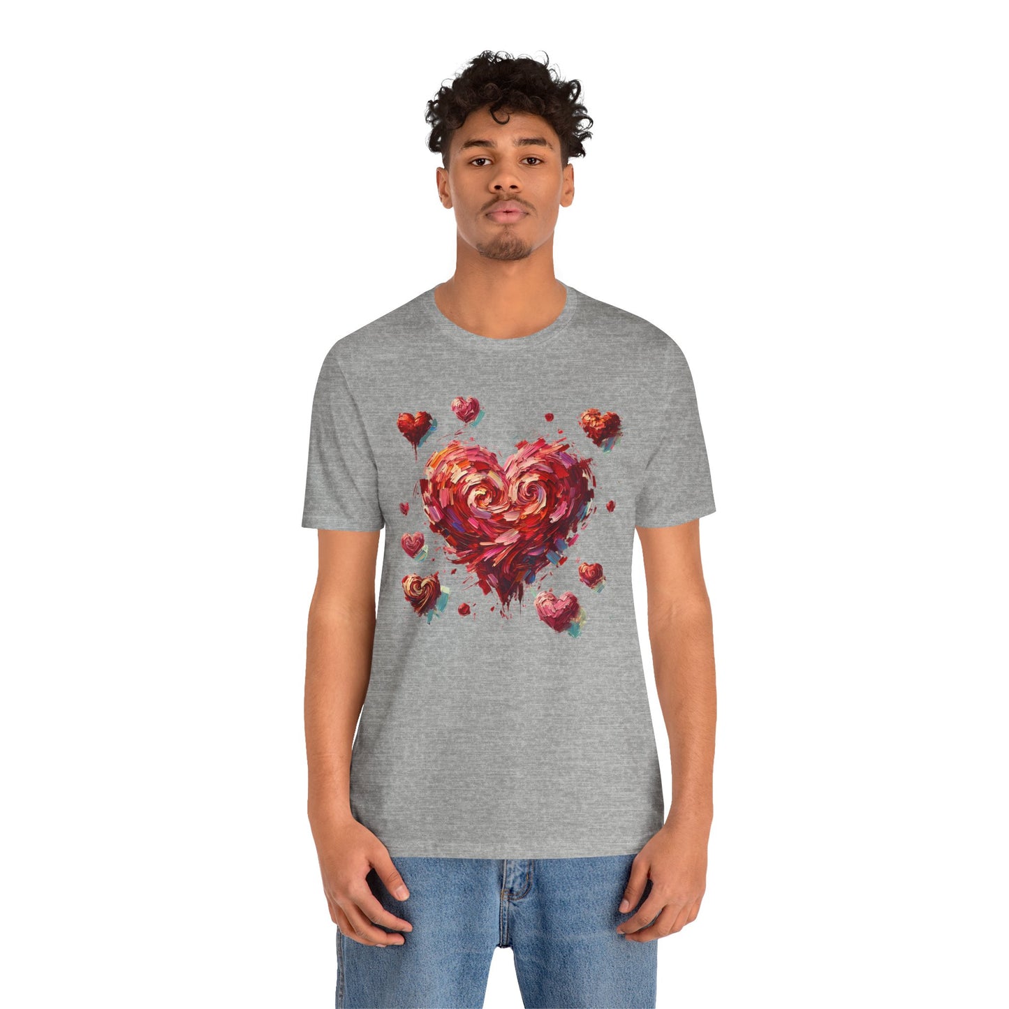 Impressionistic Heart T-Shirt – Artistic Valentine's Day Tee