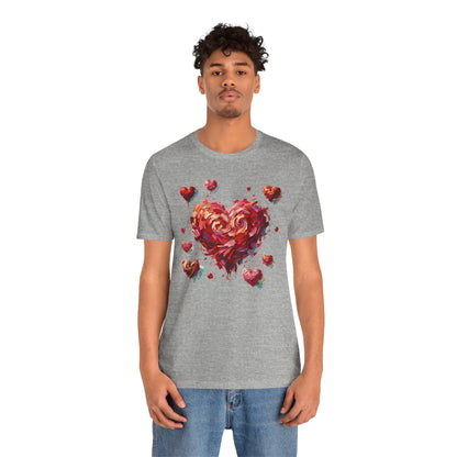 Impressionistic Heart T-Shirt – Artistic Valentine's Day Tee