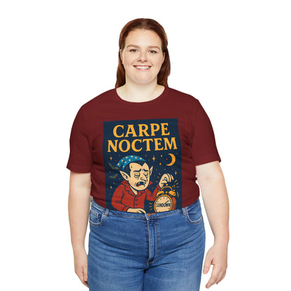 Carpe Noctem Vampire T-Shirt – Funny Halloween Tee for Night Owls