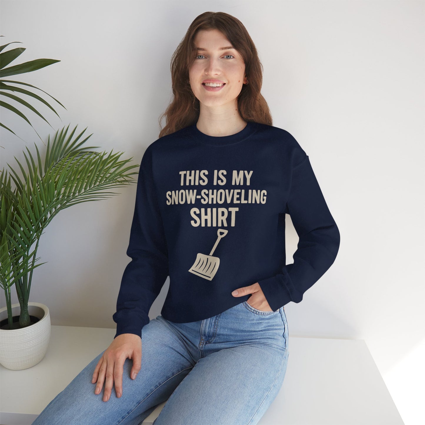 This Is My Snow-Shoveling Shirt – Funny Winter Chore Sweatshirt