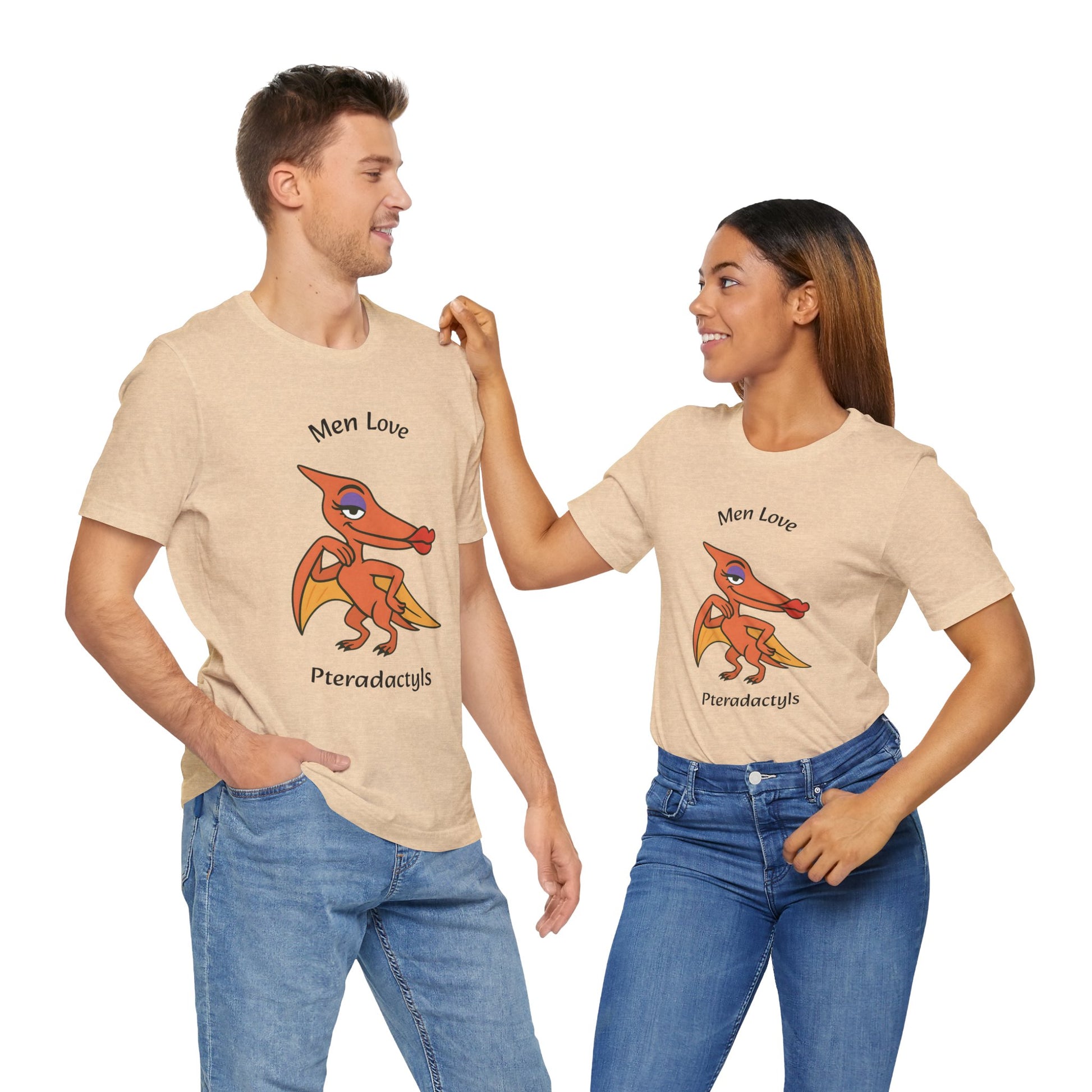 Men Love Pterodactyls Tee – Funny Dinosaur Graphic Shirt - WhimSpin - https://whimspin.com