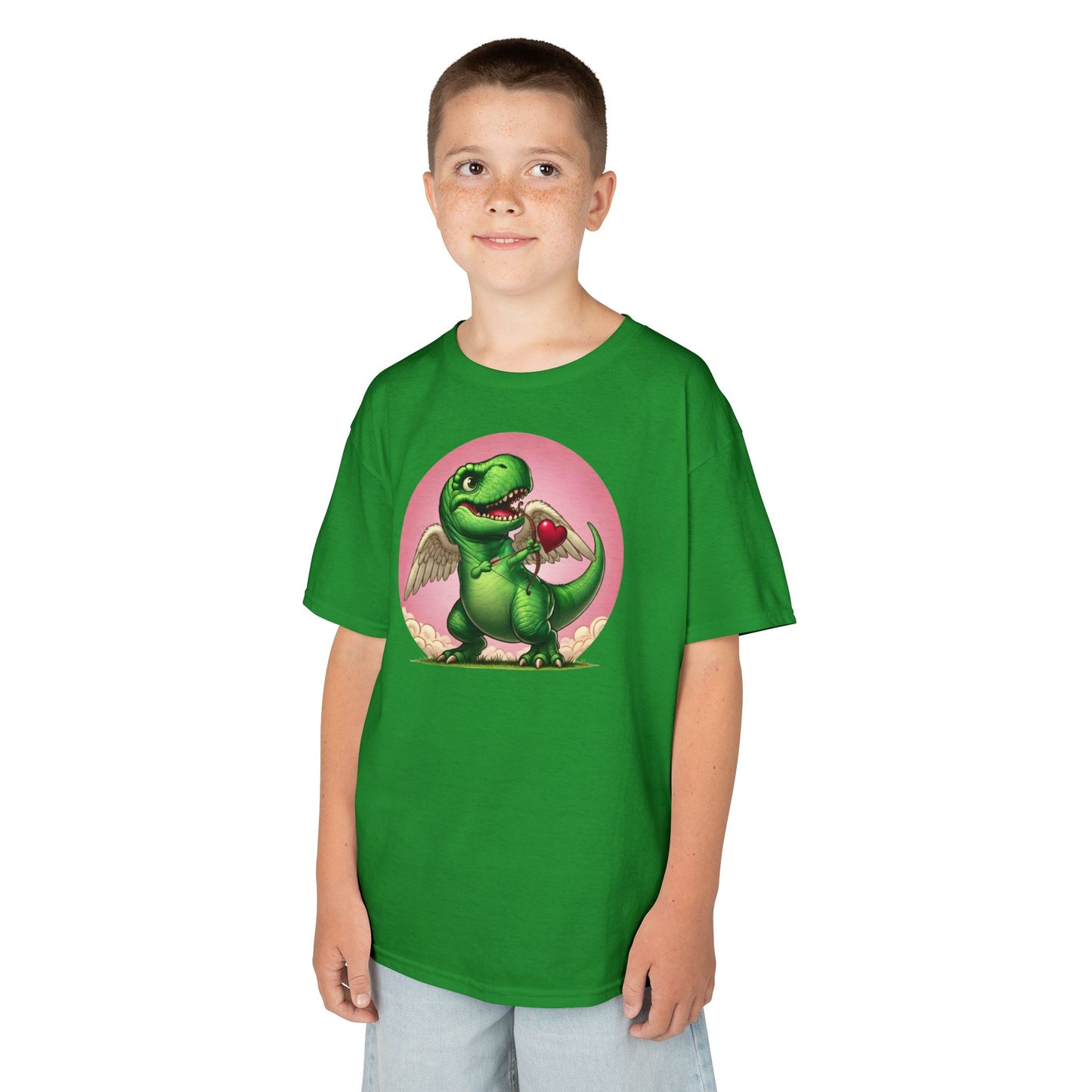 Cupidsaurus Rex Kids T-Shirt – Cute Dinosaur Valentine’s Day Tee for Kids