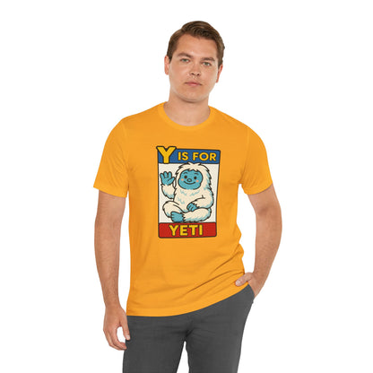 Y Is for Yeti T-Shirt – Cute Winter Monster Tee from the Monster Alphabet Series