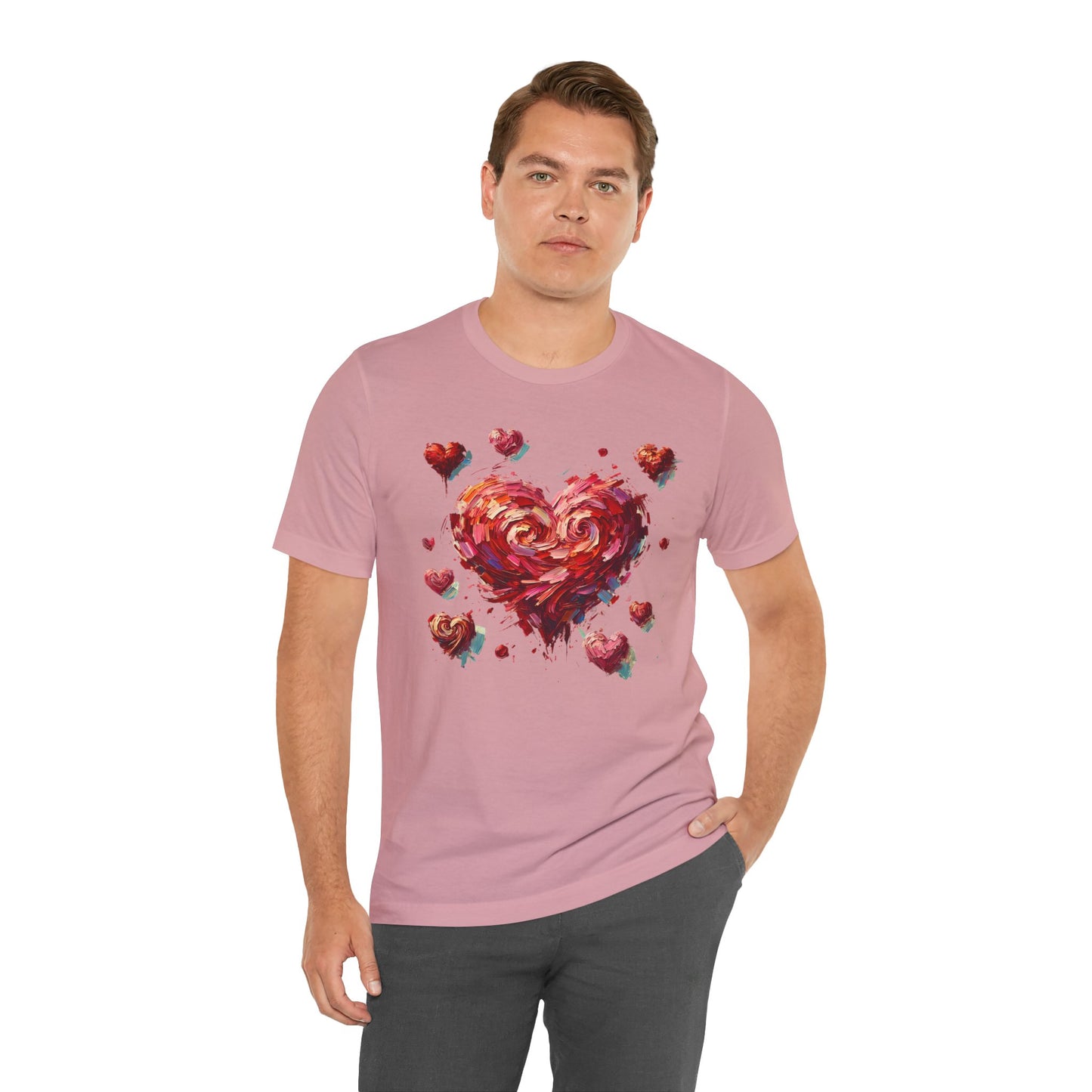 Impressionistic Heart T-Shirt – Artistic Valentine's Day Tee