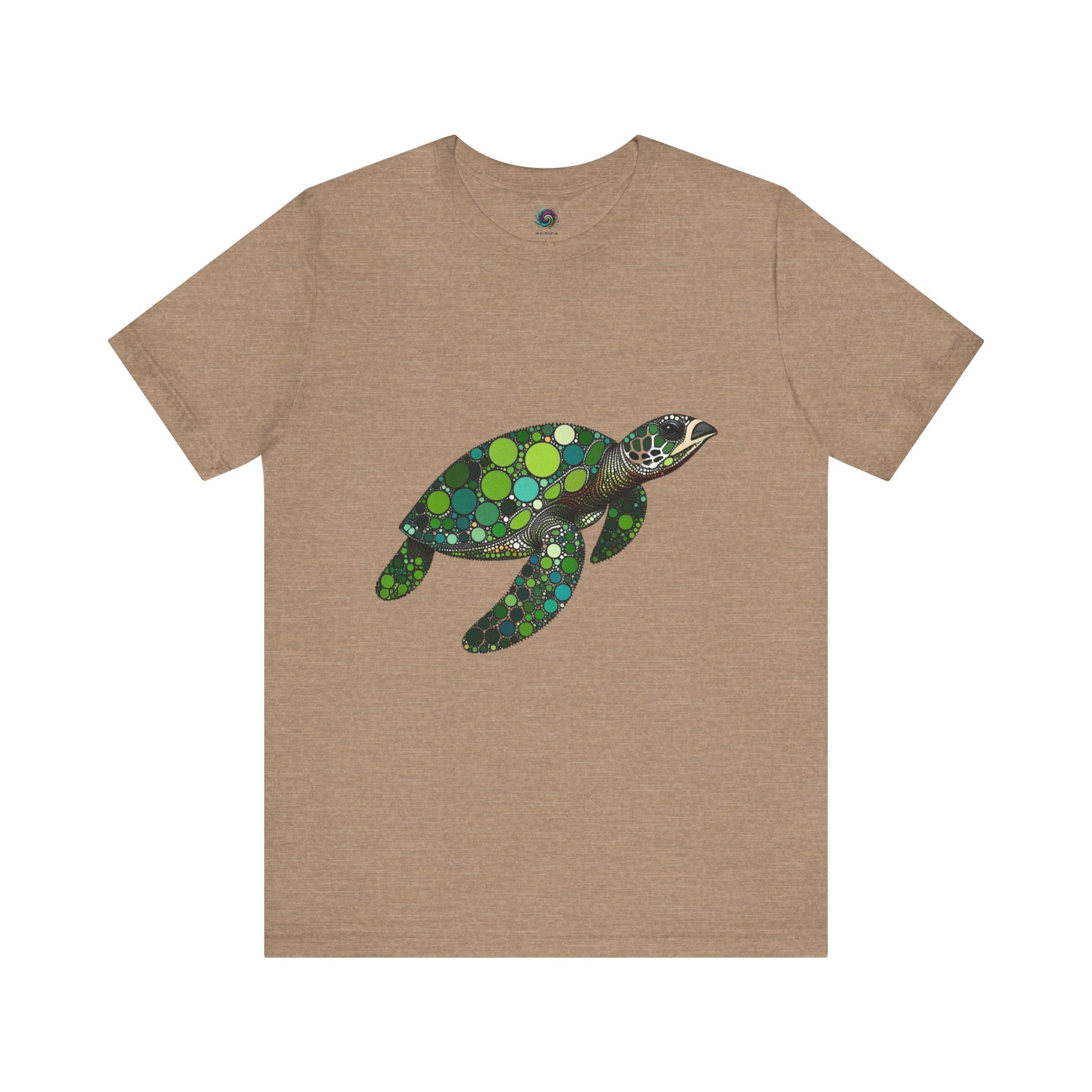 Geometric Sea Turtle T-Shirt – Eco Ocean Vibes Graphic Tee - WhimSpin - https://whimspin.com