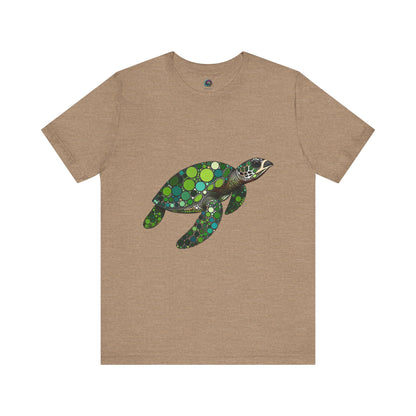 Geometric Sea Turtle T-Shirt – Eco Ocean Vibes Graphic Tee - WhimSpin - https://whimspin.com
