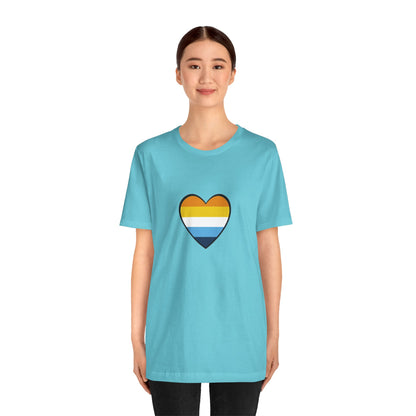 AroAce Flag Heart T-Shirt – Unisex LGBTQ+ Graphic Tee