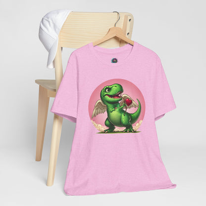 Cupidsaurus Rex T-Shirt – Funny Dinosaur Cupid Valentine’s Day Tee