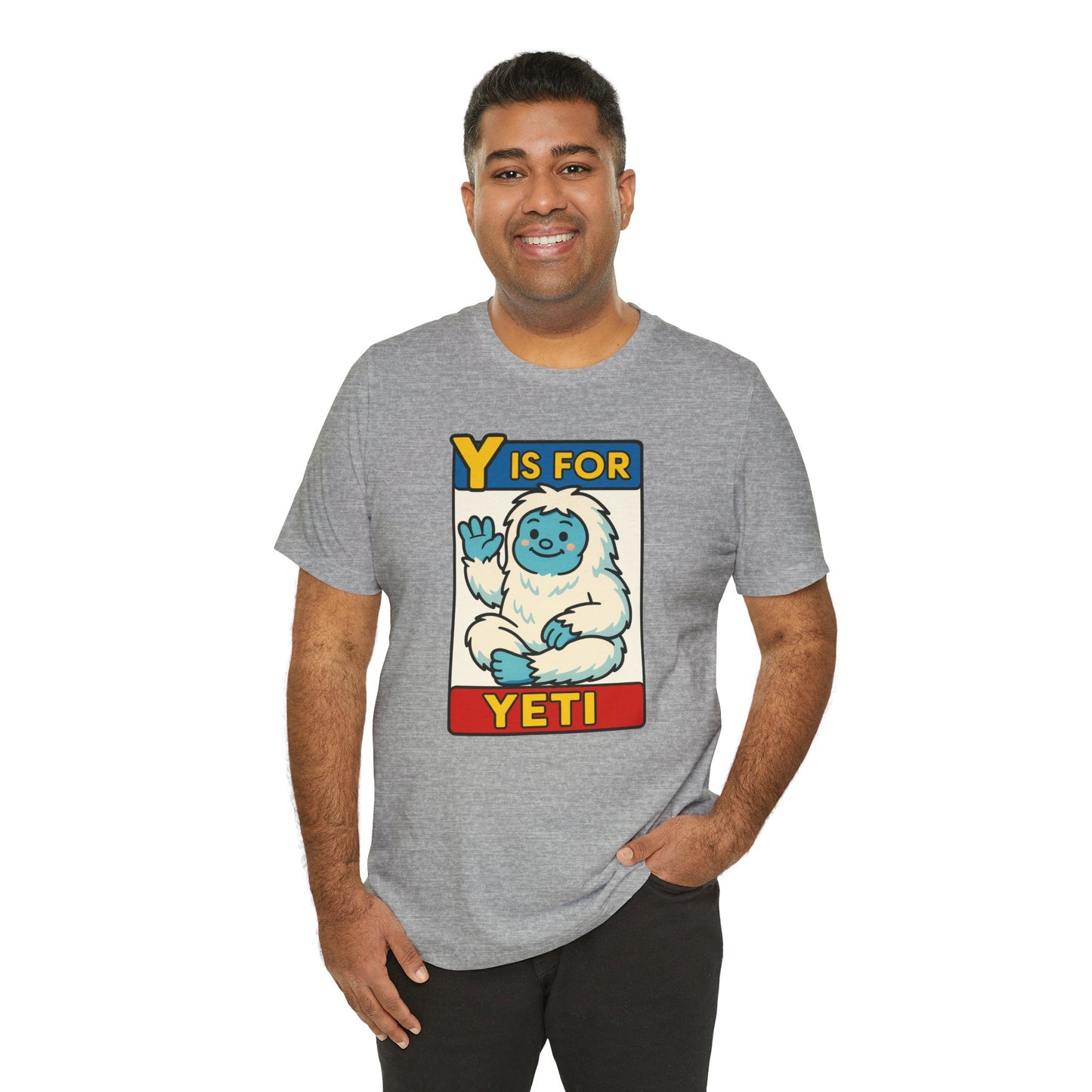 Y Is for Yeti T-Shirt – Cute Winter Monster Tee from the Monster Alphabet Series