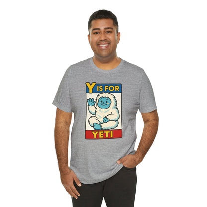 Y Is for Yeti T-Shirt – Cute Winter Monster Tee from the Monster Alphabet Series