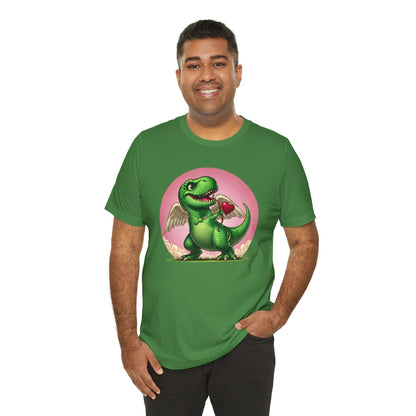 Cupidsaurus Rex T-Shirt – Funny Dinosaur Cupid Valentine’s Day Tee