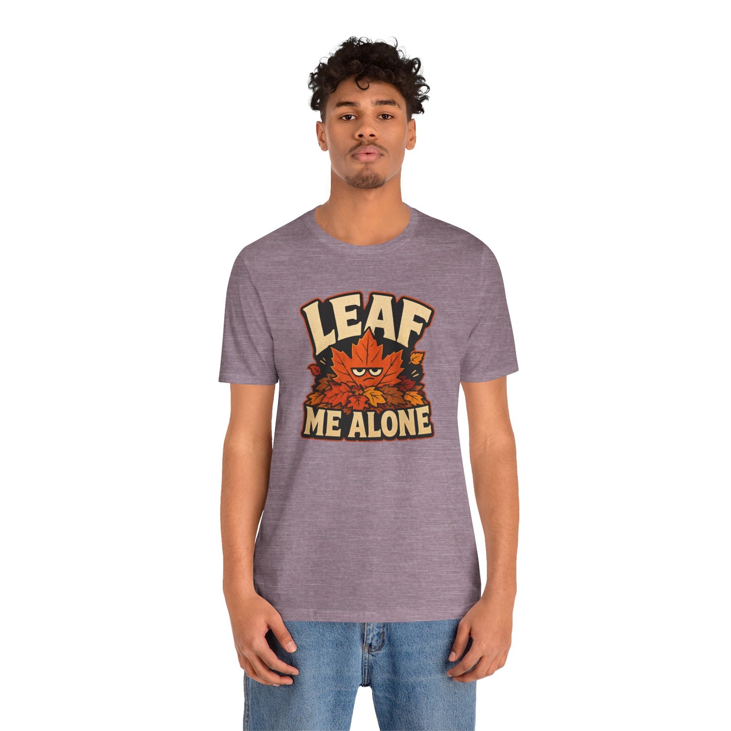 Leaf Me Alone T-Shirt – Funny Fall Introvert Leaves Tee