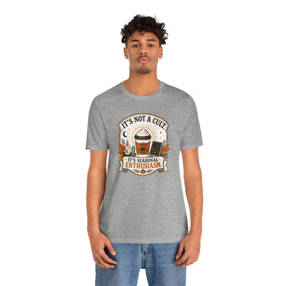 It’s Not a Cult Pumpkin Spice T-Shirt – Funny Fall Tee