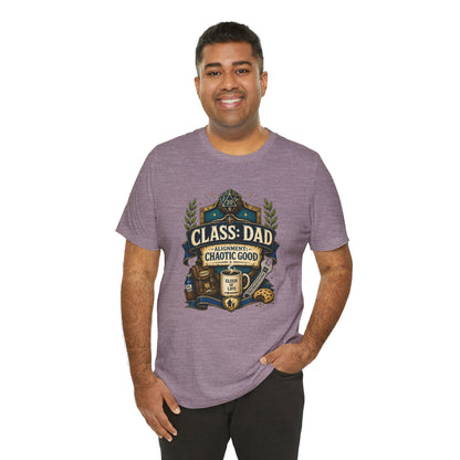 Chaotic Good Dad T-Shirt – RPG Gamer Dad Graphic Tee