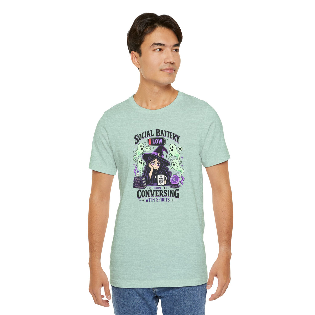 Social Battery Low From Conversing With Spirits T-Shirt