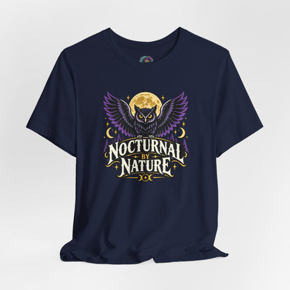 Nocturnal by Nature T-Shirt – Moonlit Owl Graphic Tee