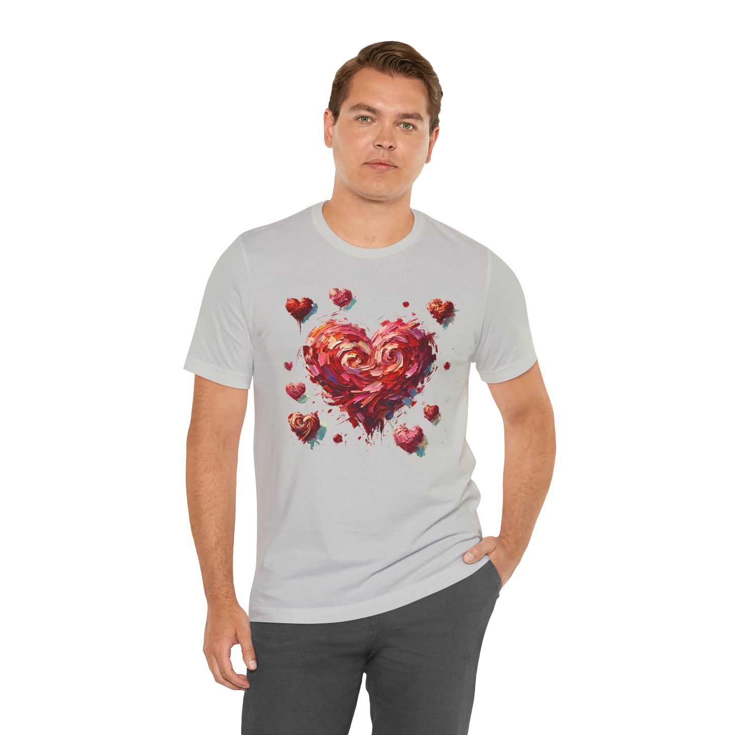 Impressionistic Heart T-Shirt – Artistic Valentine's Day Tee