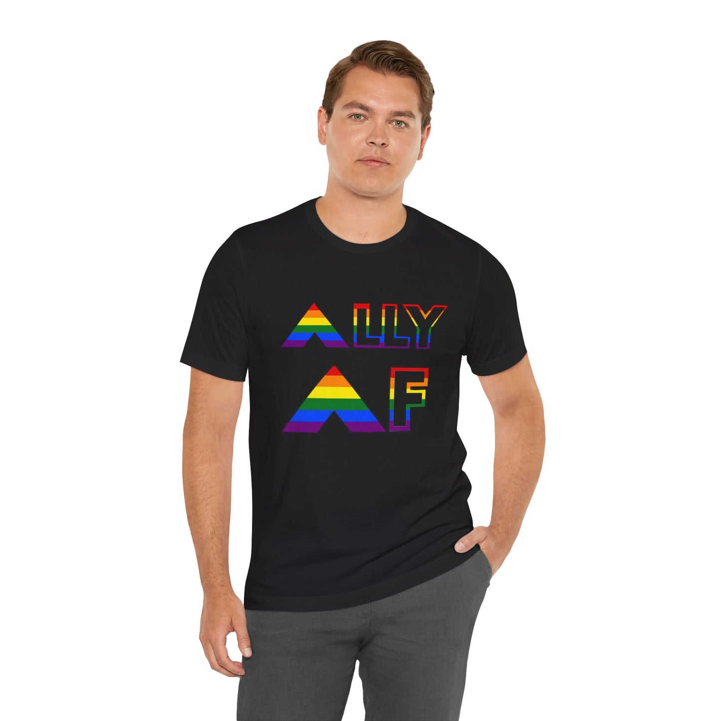 Ally AF Pride Tee – Bold LGBTQ+ Support Shirt for Loud Allies