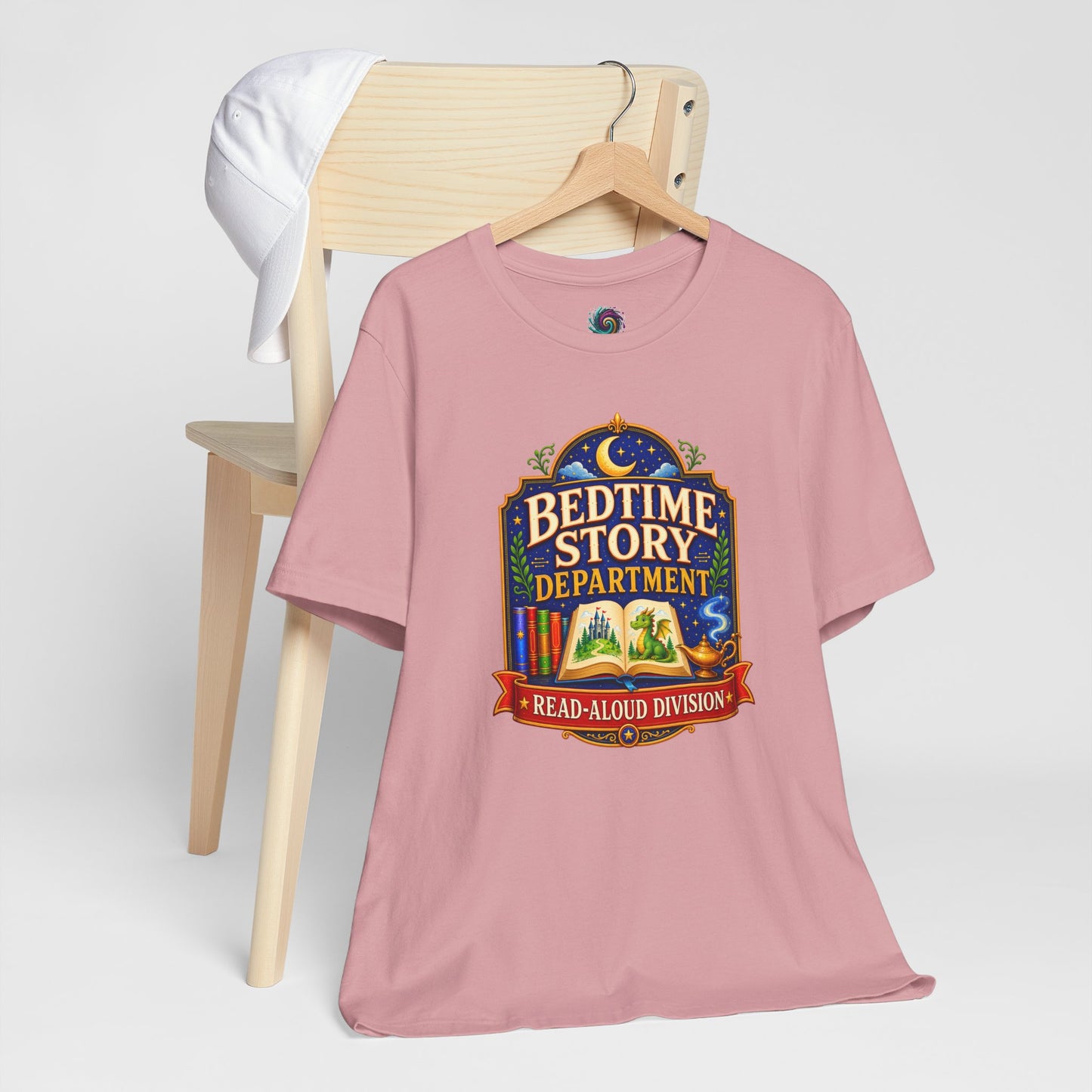 Bedtime Story Department T-Shirt – Read-Aloud Parent Tee