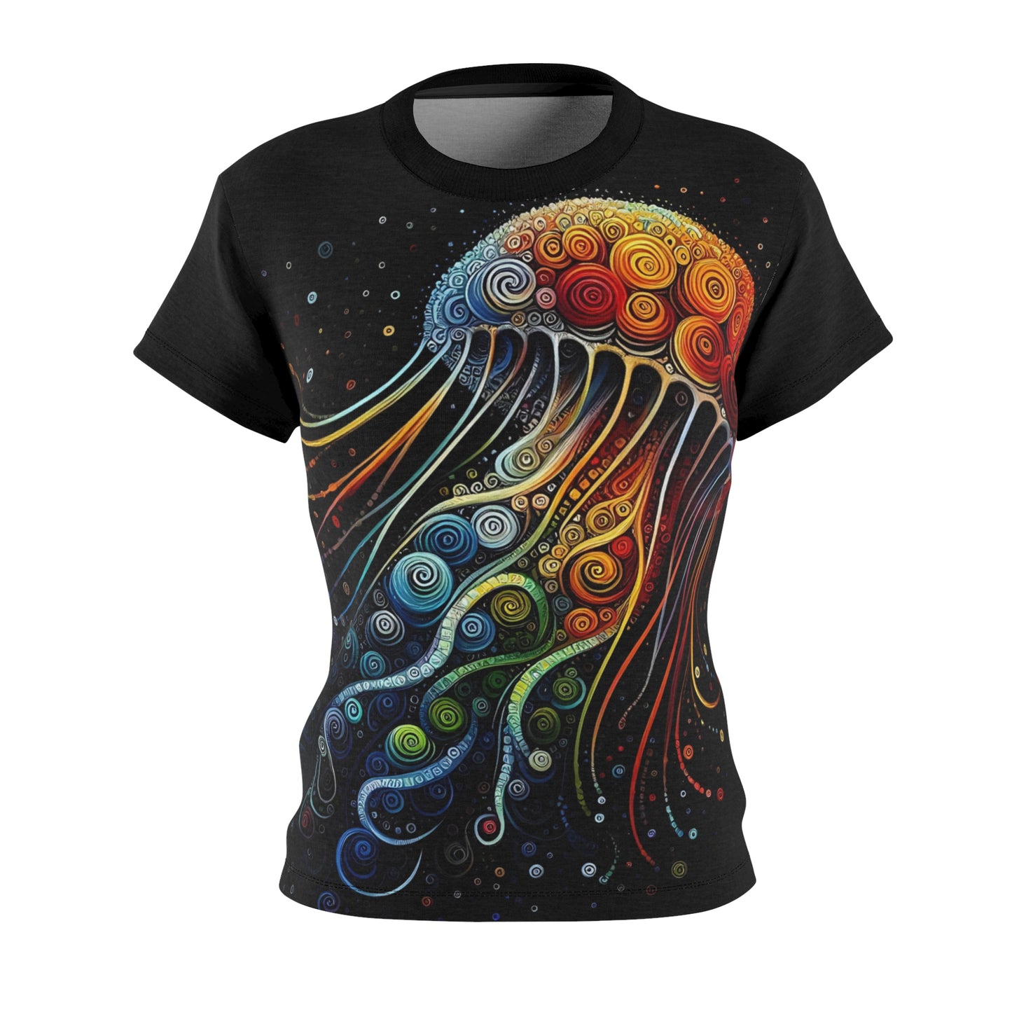 Jellyfish Swirl T-Shirt – Psychedelic Ocean-Inspired Art Tee