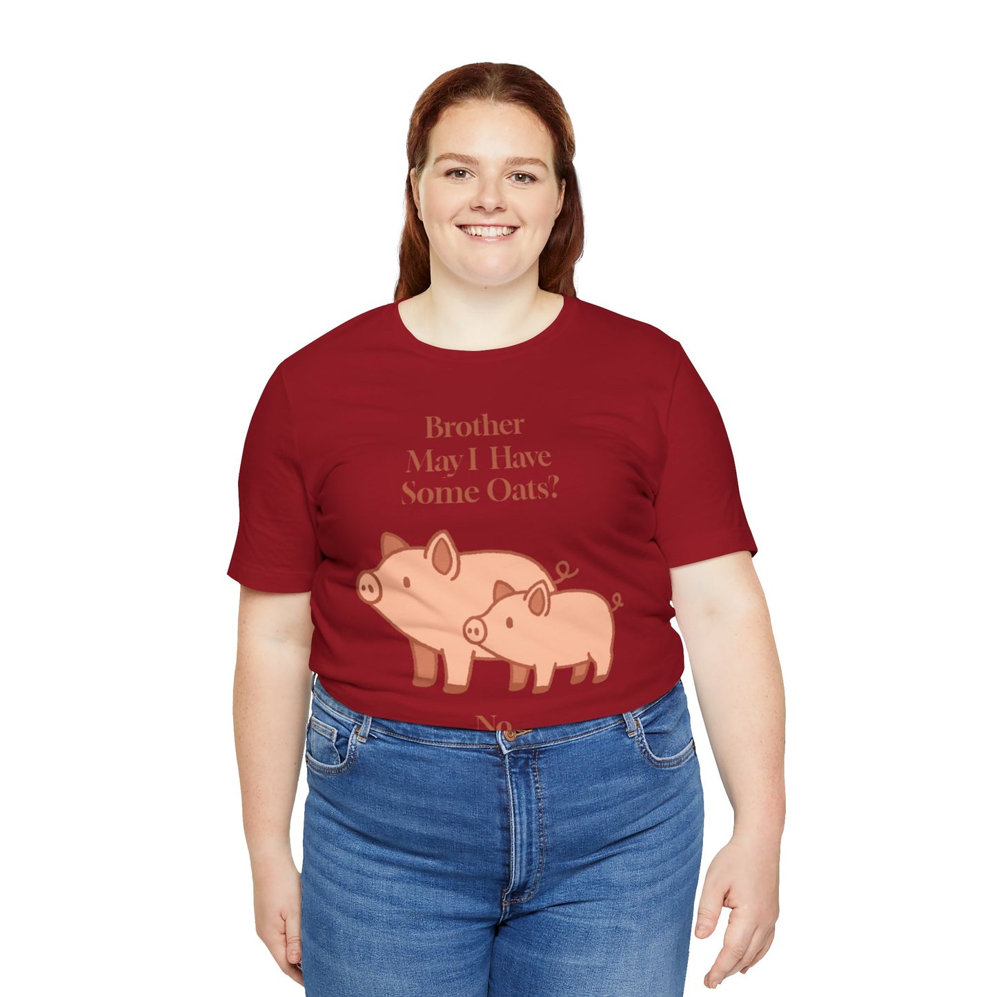 Brother May I Have Some Oats T-Shirt – Funny Viral Pig Meme Tee