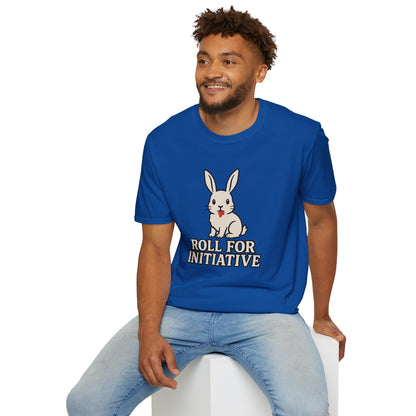 Roll for Initiative T-Shirt – Killer Bunny Humor Gaming Tee