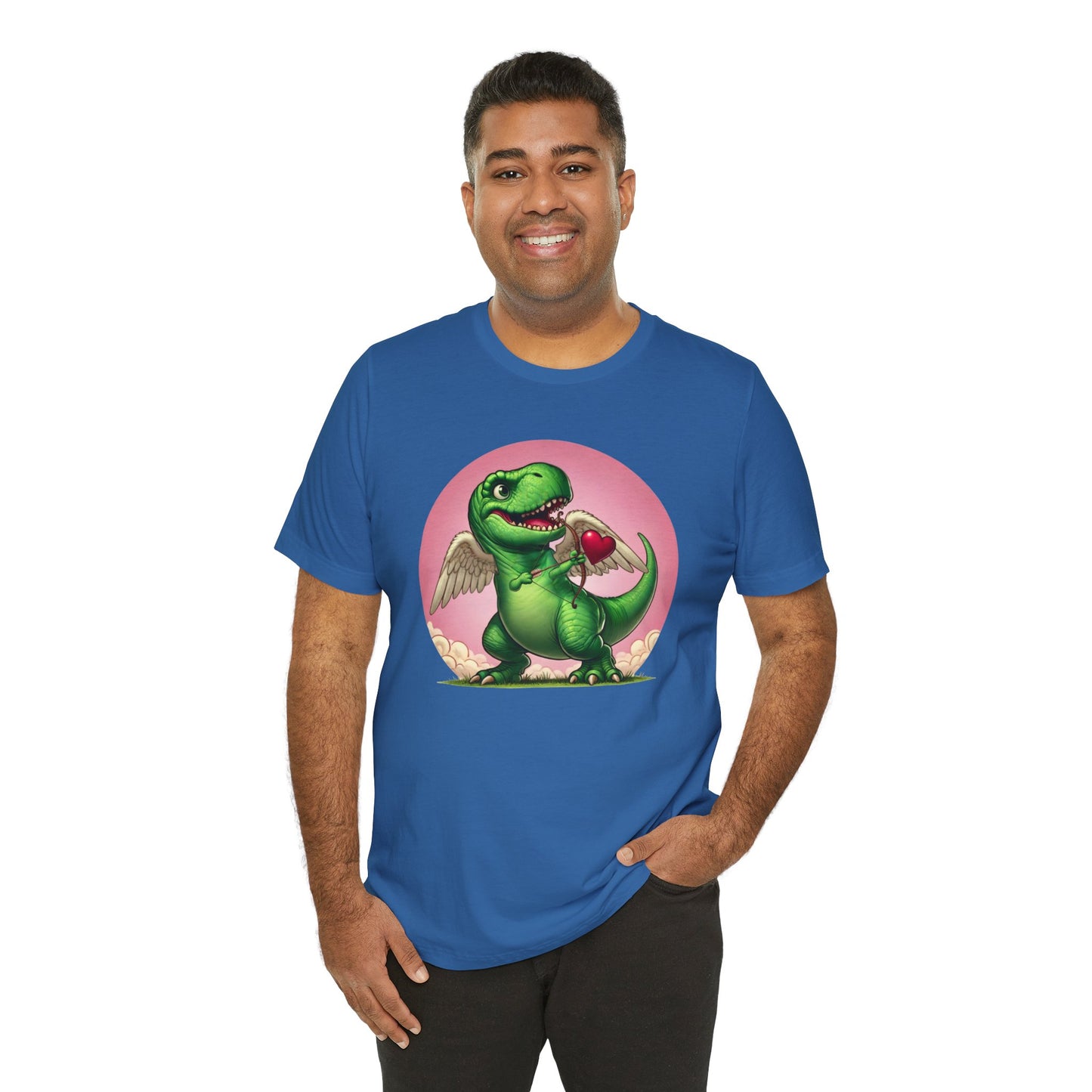 Cupidsaurus Rex T-Shirt – Funny Dinosaur Cupid Valentine’s Day Tee