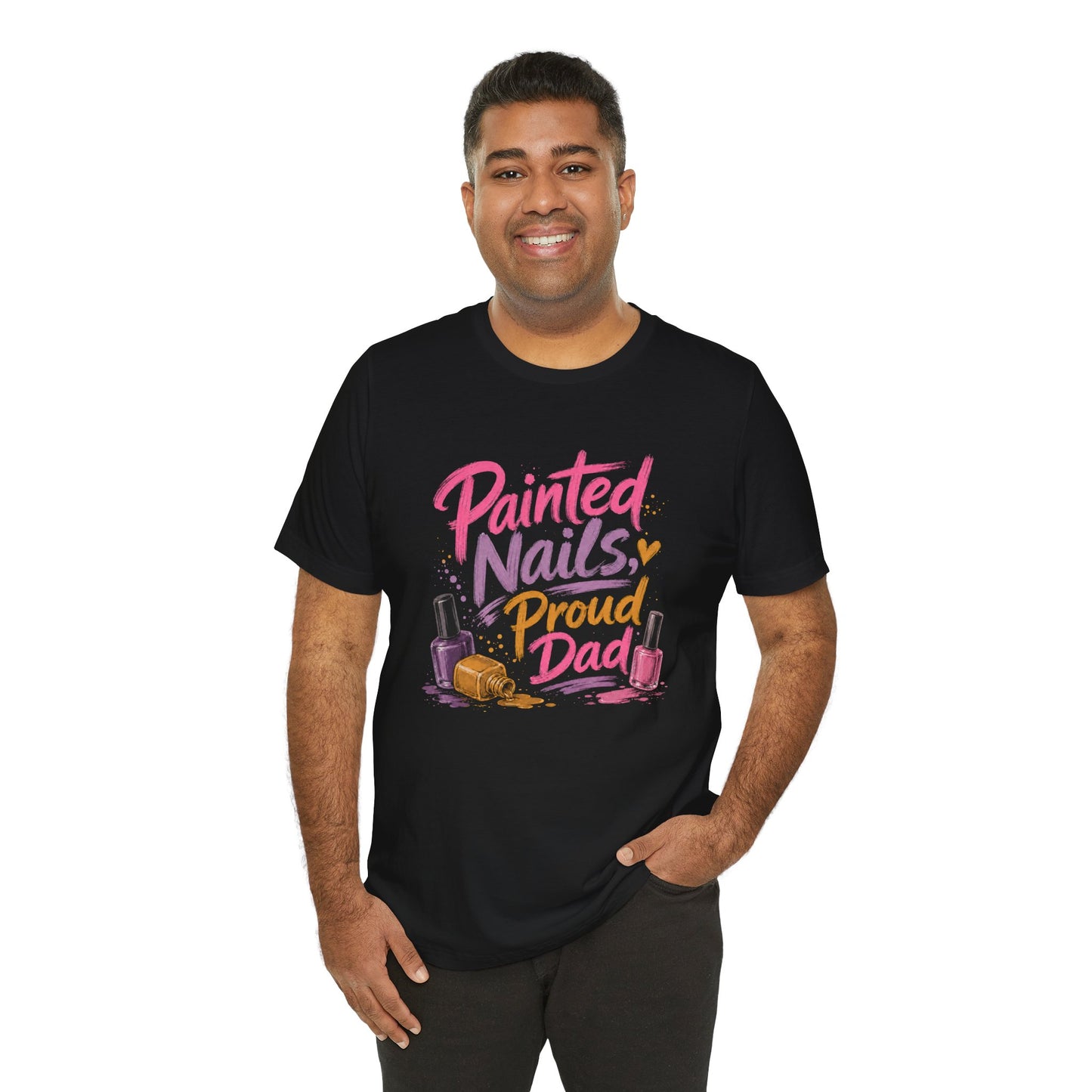 Painted Nails Proud Dad T-Shirt – Girl Dad Father’s Day Tee