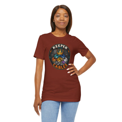 Keeper of the Cables T-Shirt – Funny Tech Dad Cable Tee