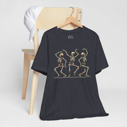 Dancing Skeleton T-Shirt – Funny Halloween Skeleton Shirt for Spooky Season