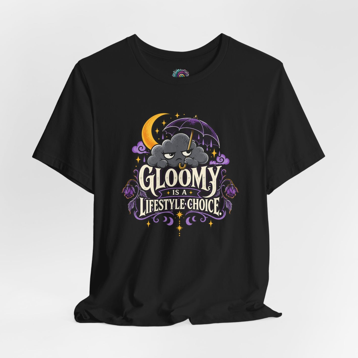 Gloomy Is a Lifestyle Choice T-Shirt – Funny Goth Halloween Tee