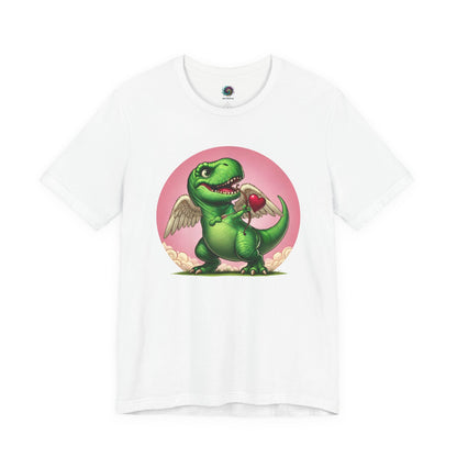 Cupidsaurus Rex T-Shirt – Funny Dinosaur Cupid Valentine’s Day Tee