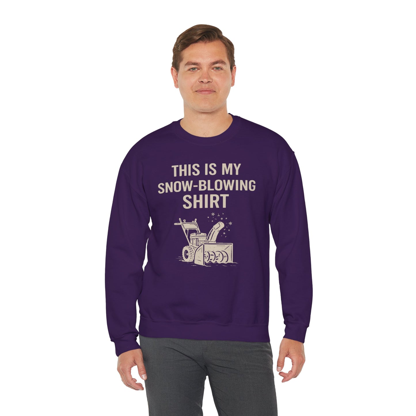 This Is My Snow-Blowing Sweatshirt – Funny Winter Chore Pullover