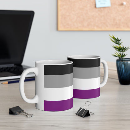 Asexual Pride Flag Mug – LGBTQ+ Ace Spectrum Ceramic Mug