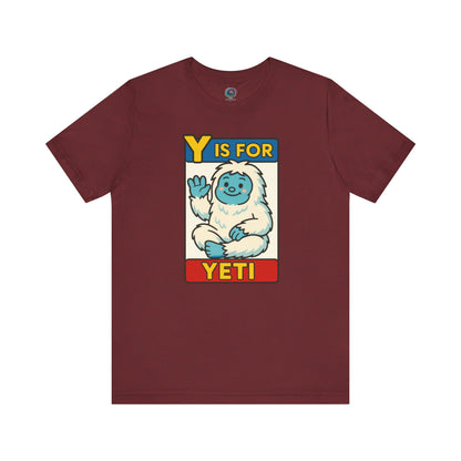 Y Is for Yeti T-Shirt – Cute Winter Monster Tee from the Monster Alphabet Series
