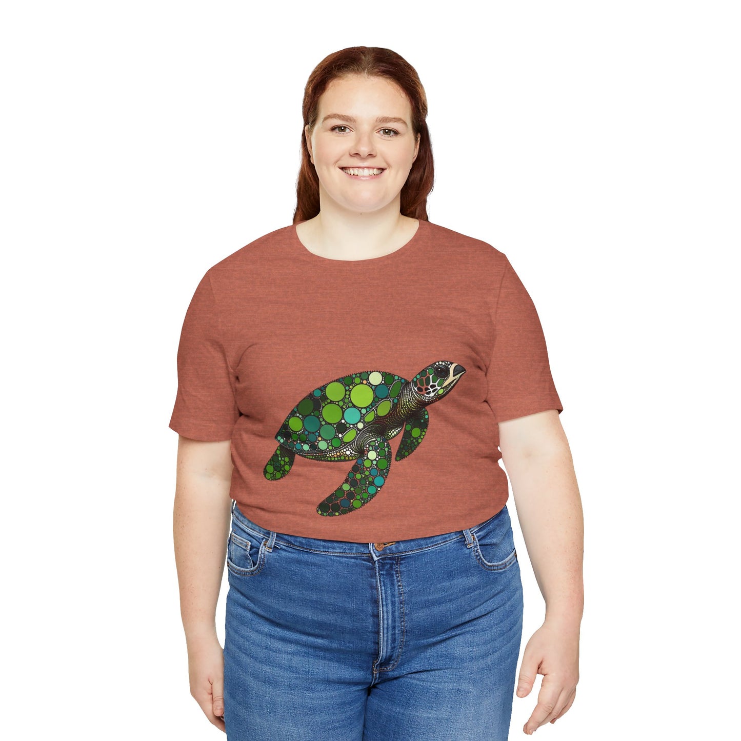 Geometric Sea Turtle T-Shirt – Eco Ocean Vibes Graphic Tee - WhimSpin - https://whimspin.com