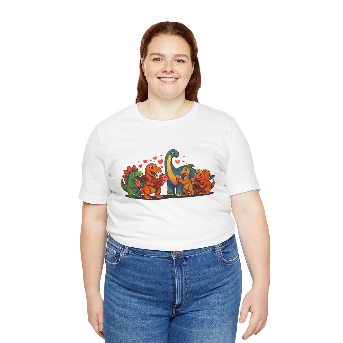 Dinosaur Valentines T-Shirt – Cute Dino Valentine’s Day Tee