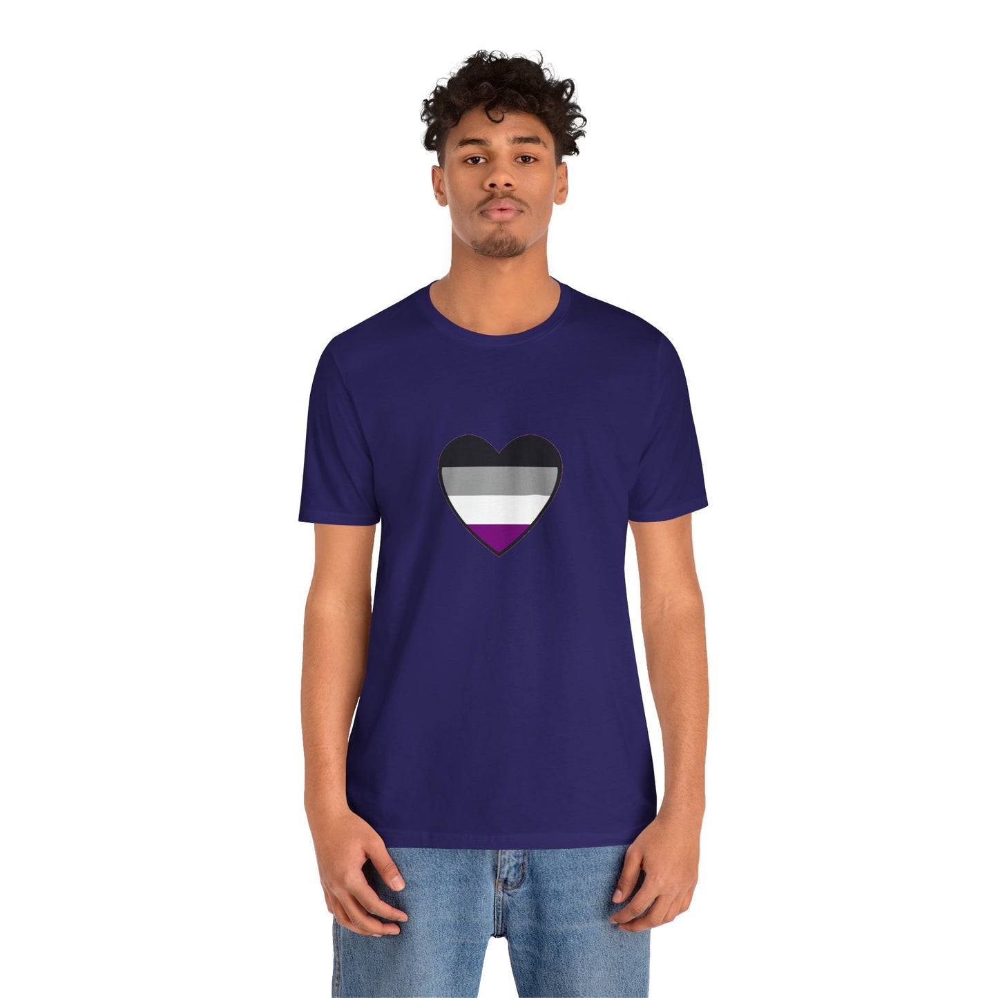 Asexual Pride Flag Heart T-Shirt – Ace Flag LGBTQ+ Graphic Tee