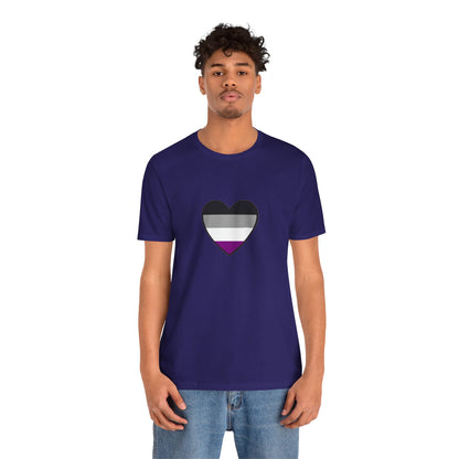 Asexual Pride Flag Heart T-Shirt – Ace Flag LGBTQ+ Graphic Tee