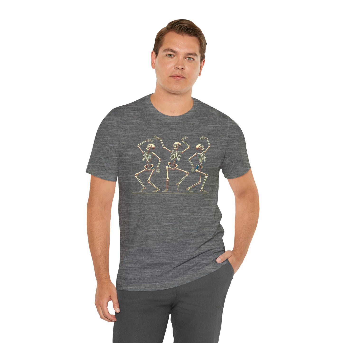 Dancing Skeleton T-Shirt – Funny Halloween Skeleton Shirt for Spooky Season