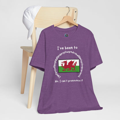Llanfairpwllgwyngyllgogerychwyrndrobwllllantysiliogogogoch T-Shirt – Funny Wales Travel Merch