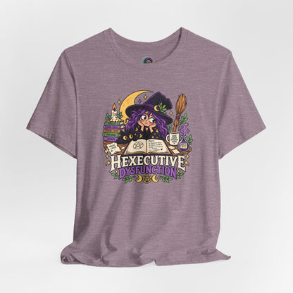 Hexecutive Dysfunction T-Shirt - Funny Witchy ADHD Humor Tee