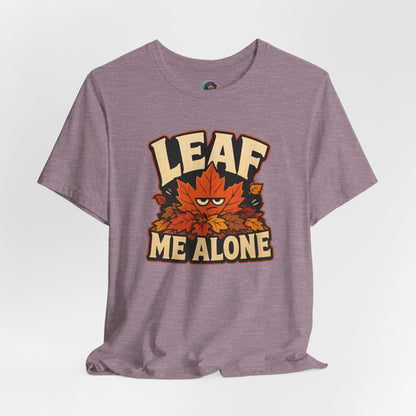 Leaf Me Alone T-Shirt – Funny Fall Introvert Leaves Tee