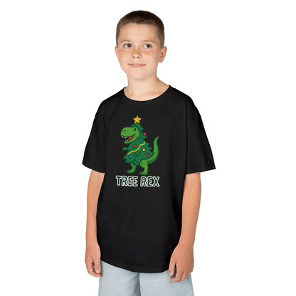 Tree Rex Kids’ Christmas T-Shirt – Cute Dino Holiday Tee